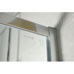 LUCIS LINE kabina prysznicowa półokrągła 900x900mm, R550 szkło czyste