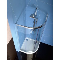 EASY LINE kabina prysznicowa półokrągła 800x800mm, L/R, szkło czyste
