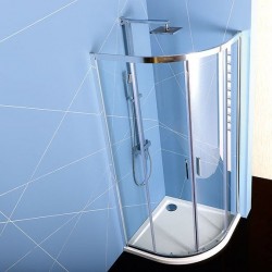 EASY LINE kabina prysznicowa półokrągła 800x800mm, L/R, szkło czyste