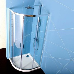 EASY LINE kabina prysznicowa półokrągła 900x900mm, L/R, szkło czyste