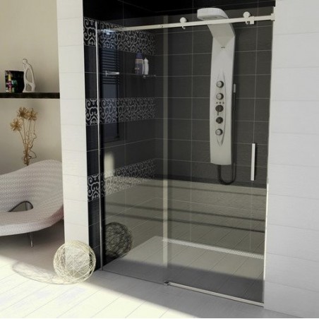 DRAGON drzwi prysznicowe 1110mm, szkło czyste