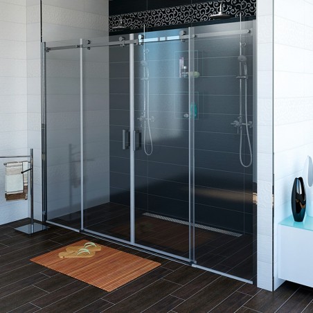 DRAGON drzwi prysznicowe 1800mm, szkło czyste