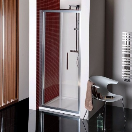 LUCIS LINE drzwi prysznicowe skadane 900mm, szkło czyste