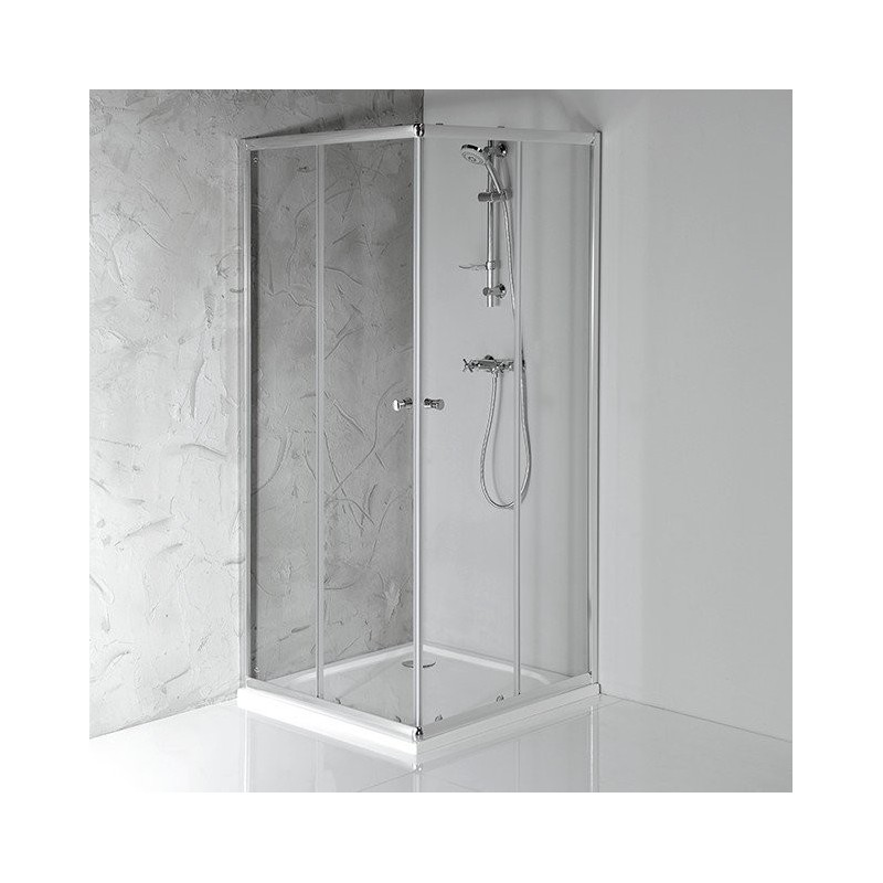 AGGA kabina prysznicowa narożna 900x900mm, szkło czyste
