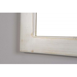 RETRO lustro w drewnianej ramie 890x1150mm, starobiałe