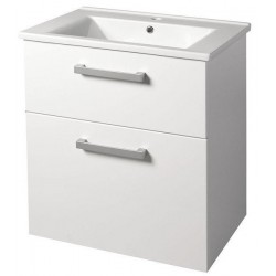 VEGA szafka umywalkowa 82x67,6x43,6cm, 2 szuflady, biała
