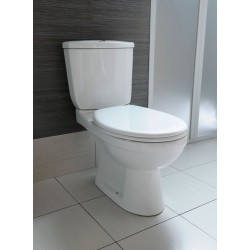 JUAN kompakt WC, odpływ poziomy, biały