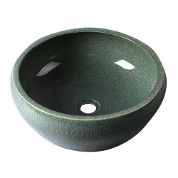 PRIORI umywalka ceramiczna nablatowa Ø 42 cm, zielony