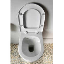 BRILLA WC wiszące, Rimless, 36,5x53cm, biały