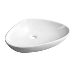TERUEL umywalka ceramiczna nablatowa 58,5x39 cm, biała