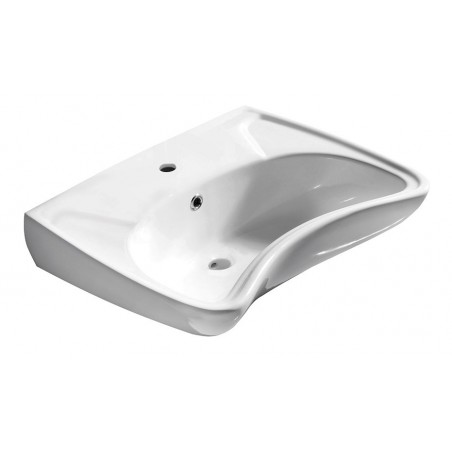 HANDICAP umywalka ceramiczna dla niepełnosprawnych 59,5x45,6cm, biała (3001)