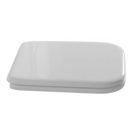 WALDORF deska WC, Soft Close, biała/chrom