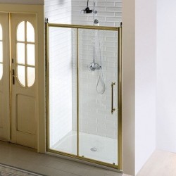 ANTIQUE drzwi prysznicowe, posuwne, 1400mm, szkło czyste, brąz
