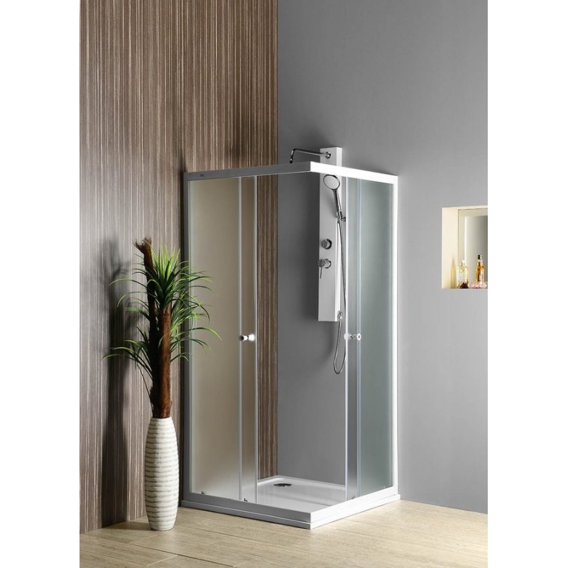 ALAIN kabina prysznicowa narożna, 900x900mm, szkło Brick