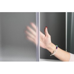 ALAIN kabina prysznicowa narożna, 700x700mm, szkło Brick