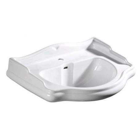 RETRO umywalka ceramiczna 73x54cm, biały