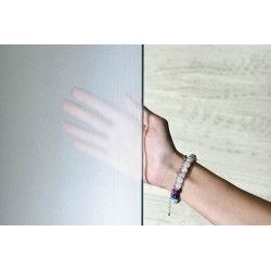 WALK-IN ścianka przysznicowa do montażu do ściany ze wspornikem, 1000 mm, szkło matowe Brick