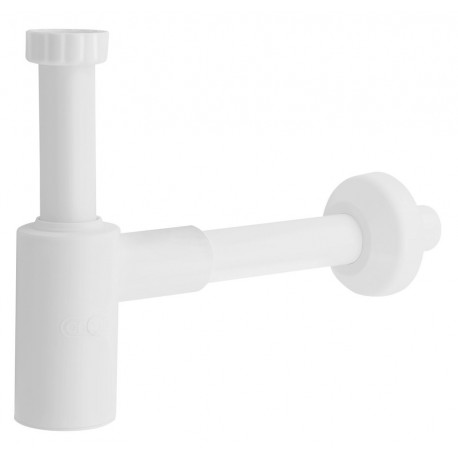CRONO Syfon umywalkowy 5/4", odpływ 32mm, biały
