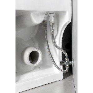 HYGIE kompakt WC z umywalką , odpływ poziomy/pionowy, biały