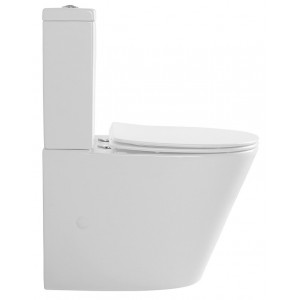 PACO RIMLESS kompakt WC, odpływ pionowy/poziomy, biały