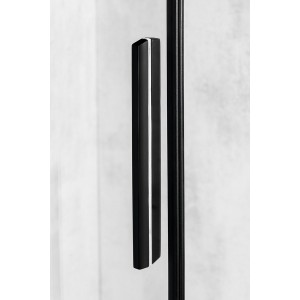 ALTIS LINE BLACK drzwi prysznicowe przesuwne 980-1000mm, wysokość 2000mm, szkło czyste