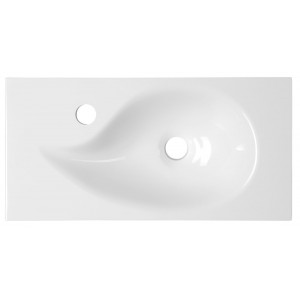 AQUA umywalka kompozytowa 50,5x1,8x25cm, biały