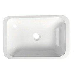 JAPURA umywalka kompozytowa 55x36cm, biała, wpuszczana w blat