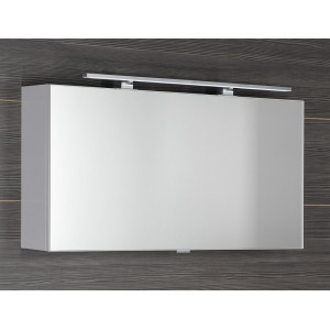 CLOE szafka z lustrem z oświetleniem LED, 100x50x18cm, biała