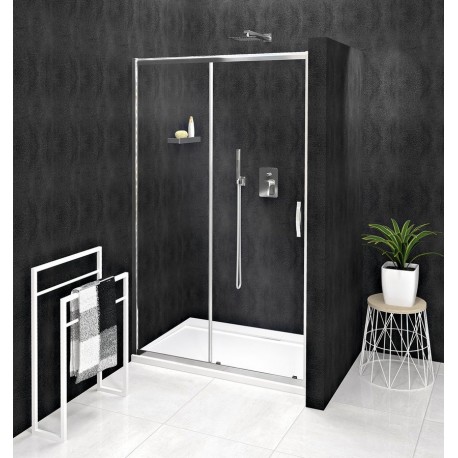 SIGMA SIMPLY drzwi prysznicowe przesuwne 1400mm, szkło czyste