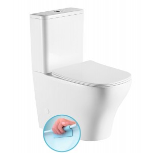 BELLO RIMLESS kompakt WC, odpływ poziomy/pionowy, biały