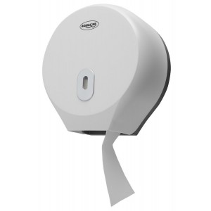 EMIKO Zasobnik papieru toaletowego na rolę o średnicy 26 cm, ABS, biały