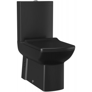 LARA kompakt WC, odpływ poziomy/pionowy, czarny mat