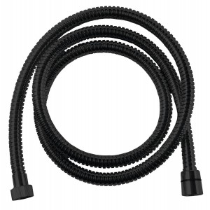 POWERFLEX wąż prysznicowy spiralny, 150cm, czarny mat