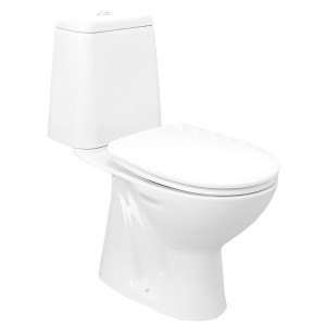 RIGA kompakt WC, przycisk 3/6l, odpływ pionowy, biały