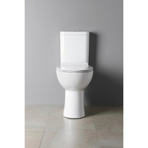 HANDICAP kompakt WC wysoki, Rimless, tylny odpływ, biały