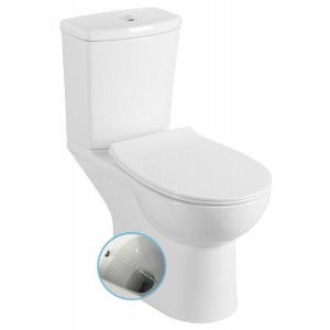 KAIRO CLEANWASH kompakt WC z funkcją bidetu, odpływ poziomy, biały