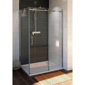 DRAGON drzwi prysznicowe 1400mm, szkło czyste
