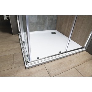 AGGA kabina prysznicowa narożna 800x800mm, szkło czyste