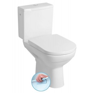 BEHRENS RIMLESS kompakt WC, odpływ pionowy/poziomy, biały