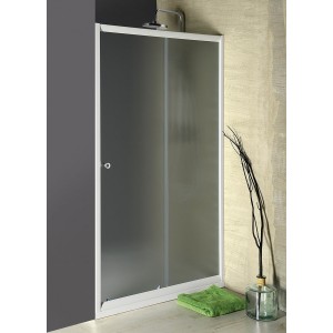 AMADEO drzwi prysznicowe przesuwne 1200mm, szkło Brick