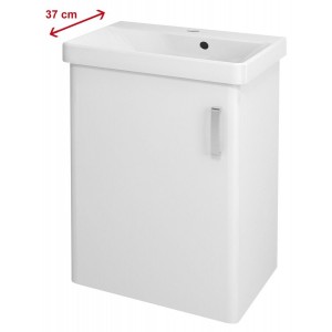 THEIA szafka umywalkowa 50,9x70x35cm, 1 drzwiczki, lewa, biała