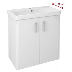 THEIA szafka umywalkowa 66,3x70x35cm, 2 drzwiczki, biała