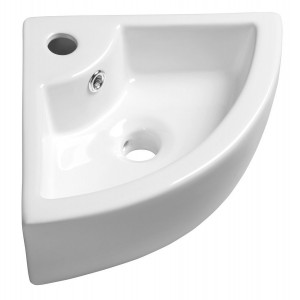 GYNT umywalka ceramiczna narożna 33x33 cm, biała