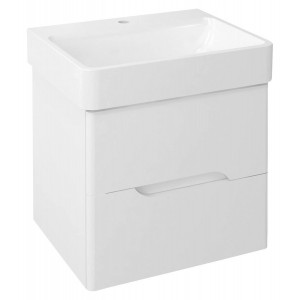 MEDIENA szafka umywalkowa 57x50,7x48,5cm, biały mat/biały mat