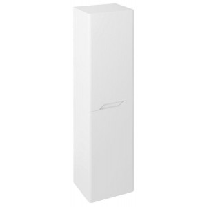 MEDIENA szafka wysoka 35x140x30cm, 2 drzwi, lewa/prawa, biały mat/biały mat