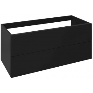 TREOS szafka z szufladami 110x53x50,5cm, czarny mat