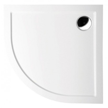 SERA brodzik kompozytowy 80x80cm, półokrągły, R550, biały