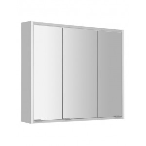 BATU szafka z lustrem 80x71x15 cm, 2x oświetlenie LED, biała