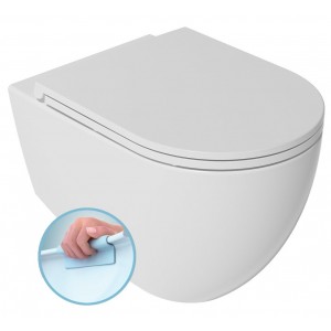 INFINITY miska WC wisząca, Rimless, 36,5x53cm, biały