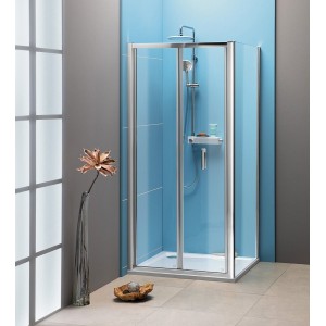 EASY LINE kabina prysznicowa 800x700mm, drzwi składane,lewa/prawa, czyste szkło